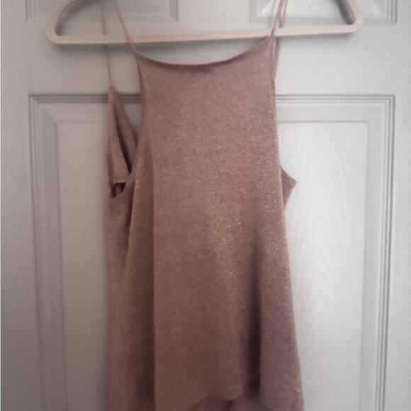 525 America Camisole Drape Cowl Front Sparkle Tank - Picture 4 of 4